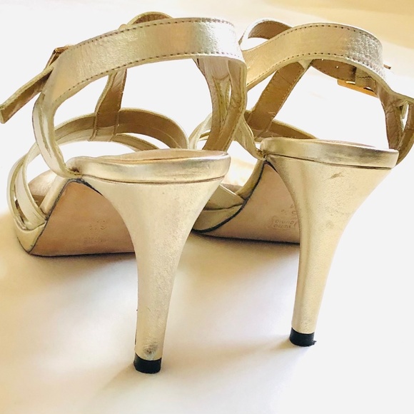 Vaneli Vero Cuoio Strappy Platform Ankle Strap Open Toe High Heel Sandals Sz 6.5 - Picture 2 of 11